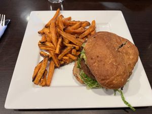 March 2023 special: Black bean burger  at Viva in Tacoma