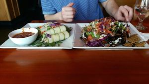 Proctor Roll and Taco Salad at Viva in Tacoma