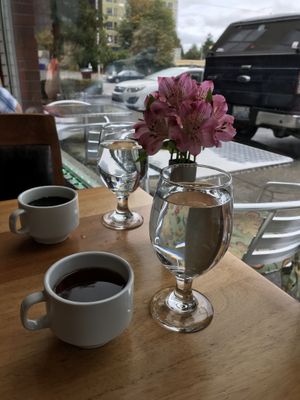 real flowers - looked perfect at Viva in Tacoma