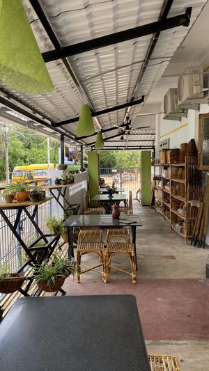 Outdoor seating  at Kaani Nilam - Auroville in Viluppuram