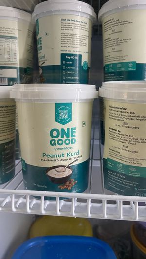 Vegan peanut curd  at Kaani Nilam - Auroville in Viluppuram
