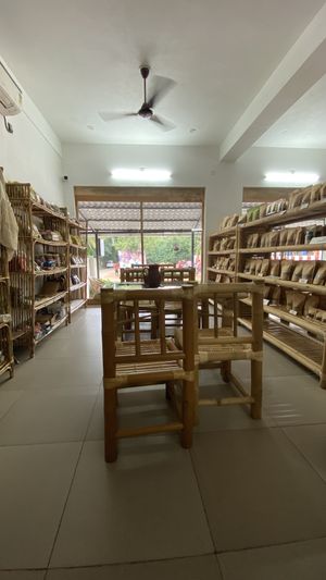 Seating   at Kaani Nilam - Auroville in Viluppuram