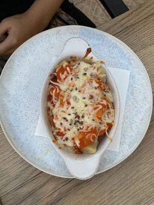 Vegetarian plate (noodles)  at Tipico in Rovinj