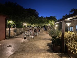 Garden seating   at Tipico in Rovinj