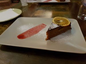 Vegan carrot cake at Tipico in Rovinj