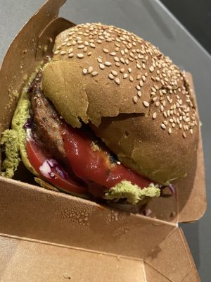 Dutch weed burger  at Soepp in Alkmaar