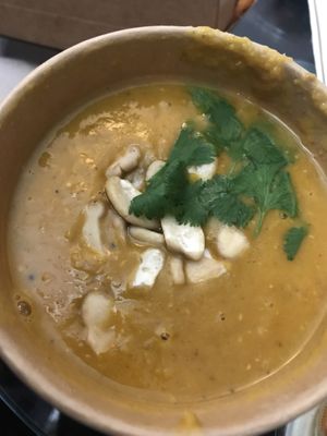 Vegan lentil soup at Soepp in Alkmaar