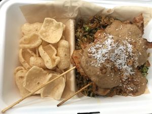 Vegan saté at Soepp in Alkmaar