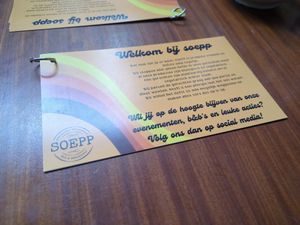 Menu at Soepp in Alkmaar
