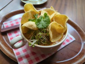 Peanut soup at Soepp in Alkmaar