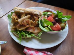 Döner sandwich and salad at Soepp in Alkmaar