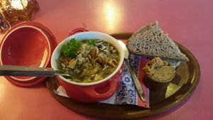 Soup, bread and (delicious) hummus  at Soepp in Alkmaar