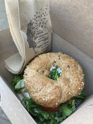 Vegan avocado bagel with chives🌱🥑 at Bagels & Beans - Thomsonlaan in The Hague