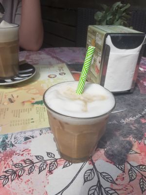 Iced cappuccino:) at Bagels & Beans - Thomsonlaan in The Hague