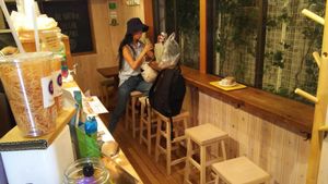 Bar table. at Ain Soph.Ripple Hiro-o in Tokyo