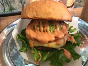 Ripple cheese burger  at Ain Soph.Ripple Hiro-o in Tokyo