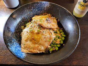 Not egg bowl at Muntay - Vegan Asian Kitchen in Hamburg