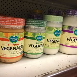 Veganaise galore! : ) at Mercado Santa Carmela in Cabo San Lucas