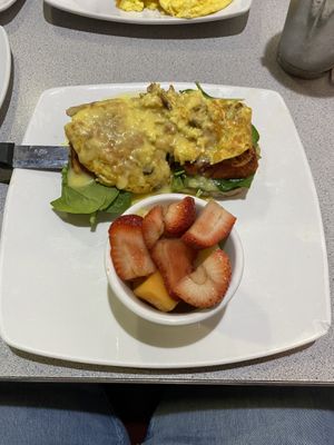 Just Egg Benedict. at Silver Diner in Cherry Hill