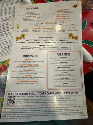 Menu at The Flying Biscuit Cafe in Brookhaven
