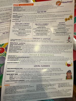 Menu at The Flying Biscuit Cafe in Brookhaven