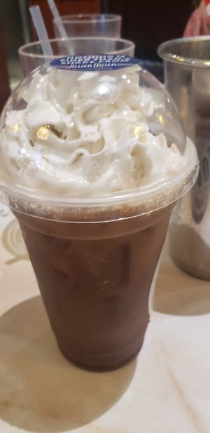 Mocho cold brew with almond whipped cream at Silver Diner in Arlington