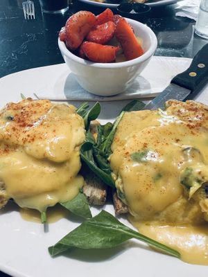 Just Egg Benedict  at Silver Diner in Arlington