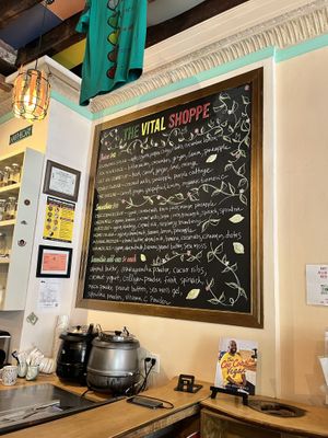 Juice bar  at The Vital Shoppe, Vegan Cafe in Brooklyn