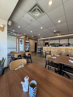 Inside and Sushi prep area  at BADA SUSHI in Acton