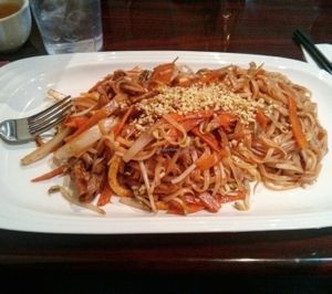 vegan pad Thai  at Asian Stars in Nepean