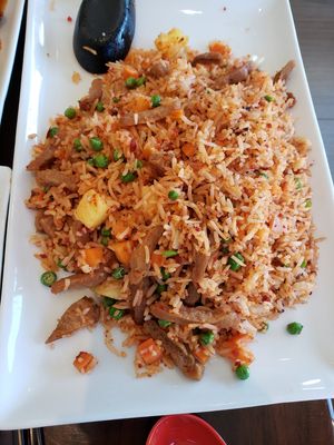 Fake chicken fried rice at Asian Stars in Nepean