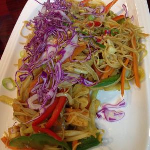 Shanghai noodles  at Asian Stars in Nepean