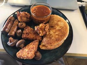 Without egg, it becomes vegan breakfast.
 at Babyccino Coffee & Kitchen  in Tonbridge