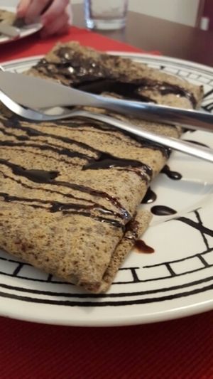 Vegan Banana Chocolate Crêpe at A Thing for Chocolate in Ottawa
