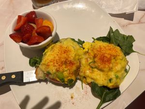 Eggs Benedict  at Silver Diner in Mclean
