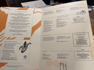 The vegan menu  at Wahaca Paddington in London