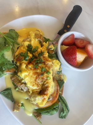 Just eggs Benedict   at Silver Diner in Waldorf