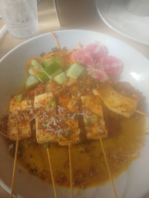 Tofu and Lentils at Silver Diner in Waldorf