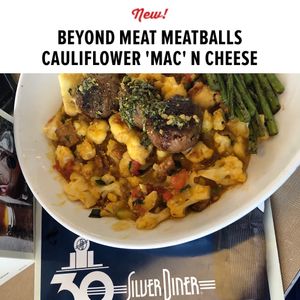 Vegan menu with lots of options —  at Silver Diner in Waldorf