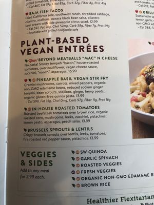 Menu  at Silver Diner in Waldorf