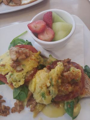 Just Eggs Benedict at Silver Diner in Waldorf