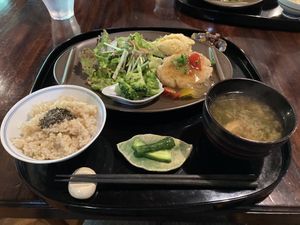 Hamburg at Vegetable Cafe Sorafune in Kamakura