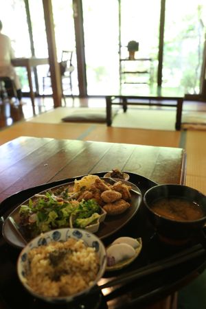 Karage Set Lunch at Vegetable Cafe Sorafune in Kamakura