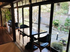restaurant interior at Vegetable Cafe Sorafune in Kamakura