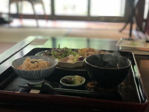  Soy meat set lunch  at Vegetable Cafe Sorafune in Kamakura