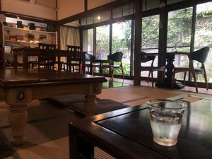 Western and Japanese style seating  at Vegetable Cafe Sorafune in Kamakura