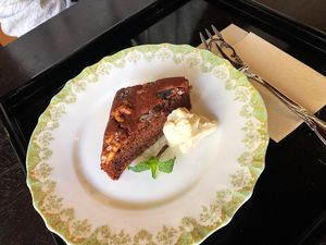 Vegan cake was OK, I prefer their homemade lemonade! at Vegetable Cafe Sorafune in Kamakura