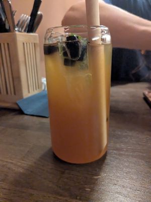 Sunset in Bali (ice tea with juices) at An Restaurant in Karlsruhe