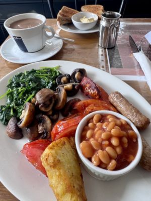 Vegan Breakfast, tasty   at Poppins in Shanklin
