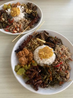 Vegan nasi campur  at Warung Suka Suka | Plant-Based Nasi Campur – Kuta Mandalika  in Kuta